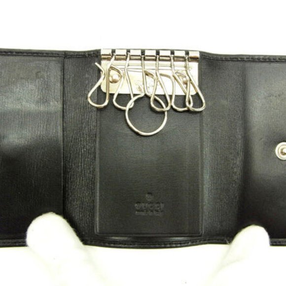 Gucci Key holder Key case Black Woman Authentic Used - Picture 3 of 6